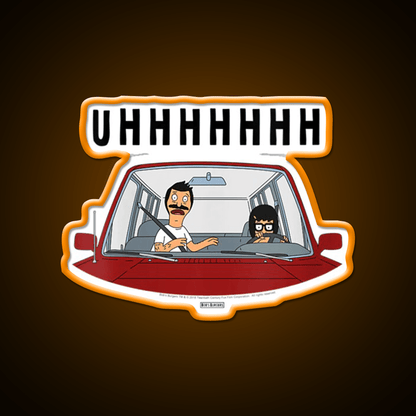 Uhhhh Womens Bobs Burgers Tina Driving Led Neon Sign For Burger Place Rgb Color - Shineneon
