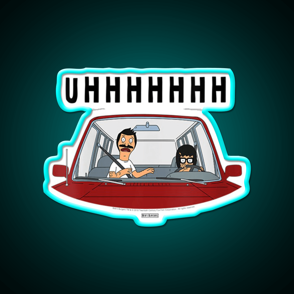 Uhhhh Womens Bobs Burgers Tina Driving Led Neon Sign For Burger Place Rgb Color - Shineneon
