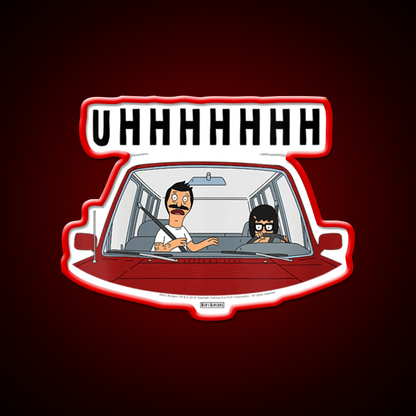Uhhhh Womens Bobs Burgers Tina Driving Led Neon Sign For Burger Place Rgb Color - Shineneon
