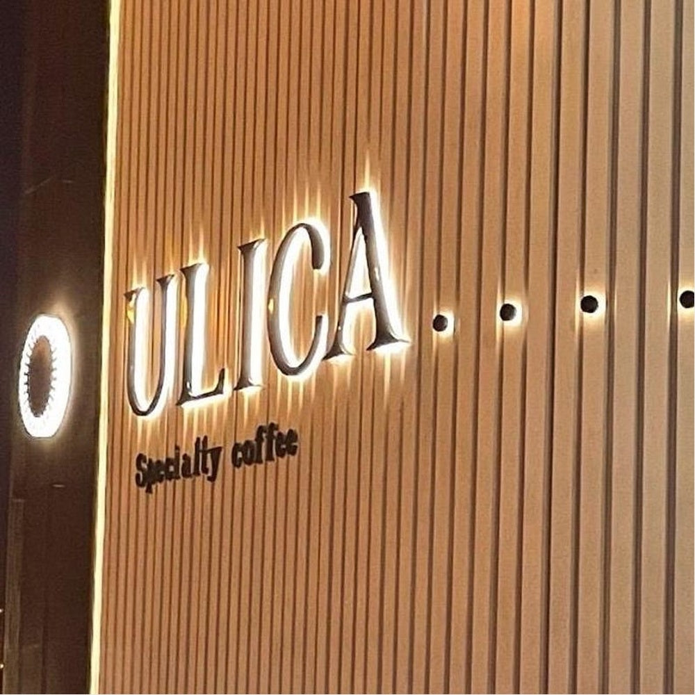 Ulica Coffee 3D Backlit Channel Letters Led Light Sign