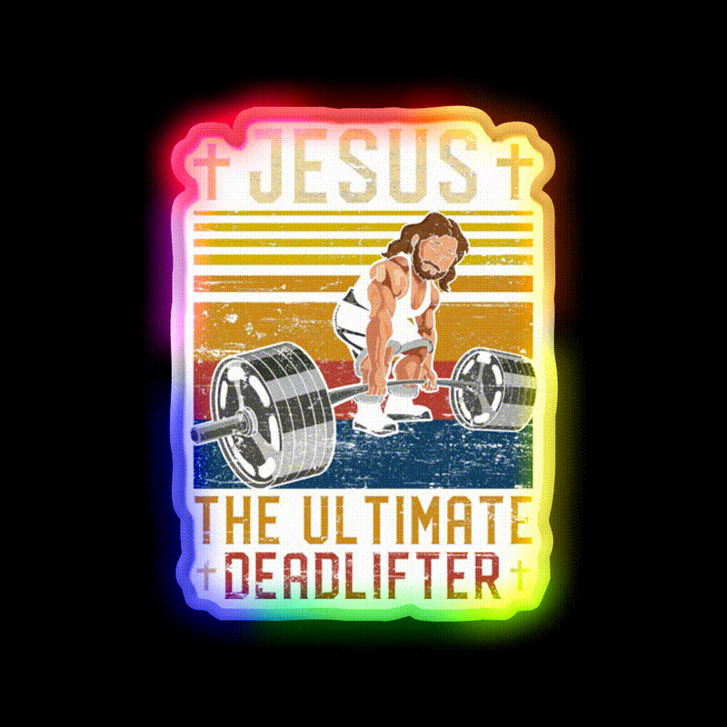 Ultimate Deadlifter Gym Fitness Led Neon Sign Rgb Color
