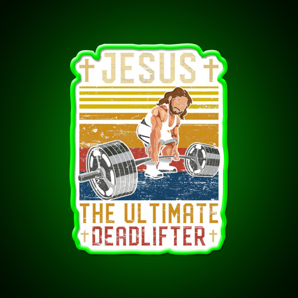 Ultimate Deadlifter Gym Fitness Led Neon Sign Rgb Color