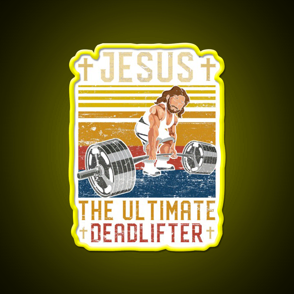 Ultimate Deadlifter Gym Fitness Led Neon Sign Rgb Color