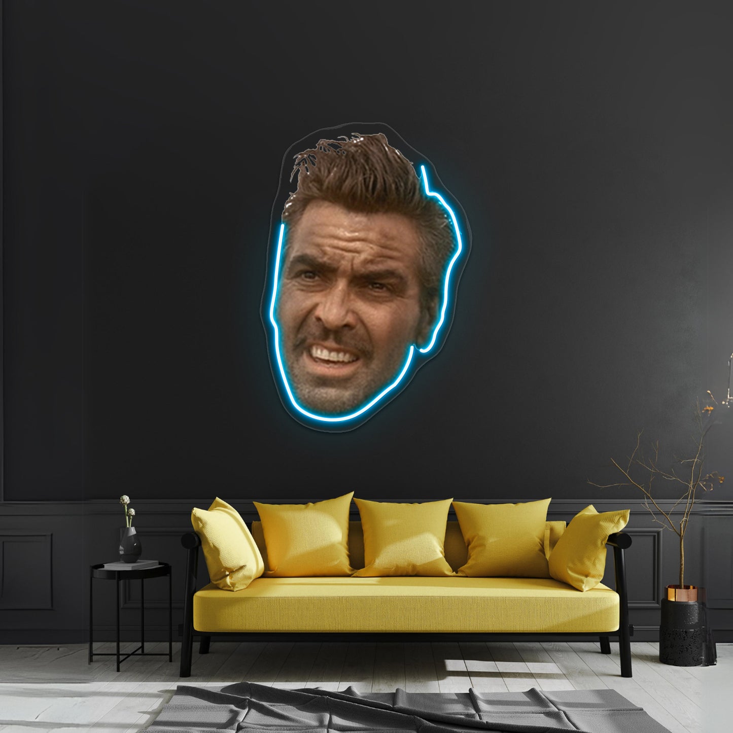 Ulysses Everett Mcgill Head Artwork Personalized Neon Signs