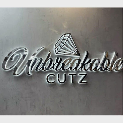 Unbreakable Cutz 3D Backlit Channel Letters Led Light Sign - Shineneon