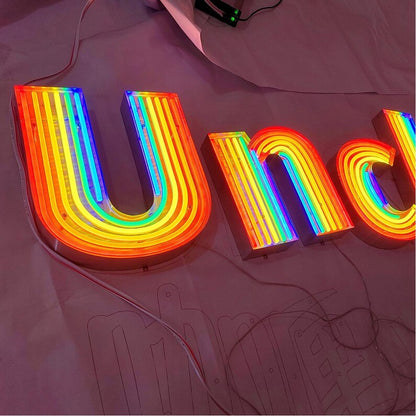 Uncle 3D Frontlit Channel Letters Led Light Sign