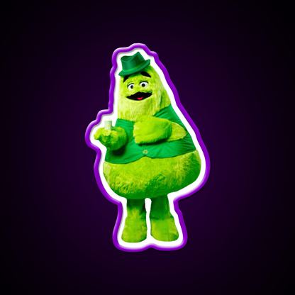 Uncle Ogrimacey Irish Grimace Fast Food Led Neon Sign For Burger Place Rgb Color - Shineneon