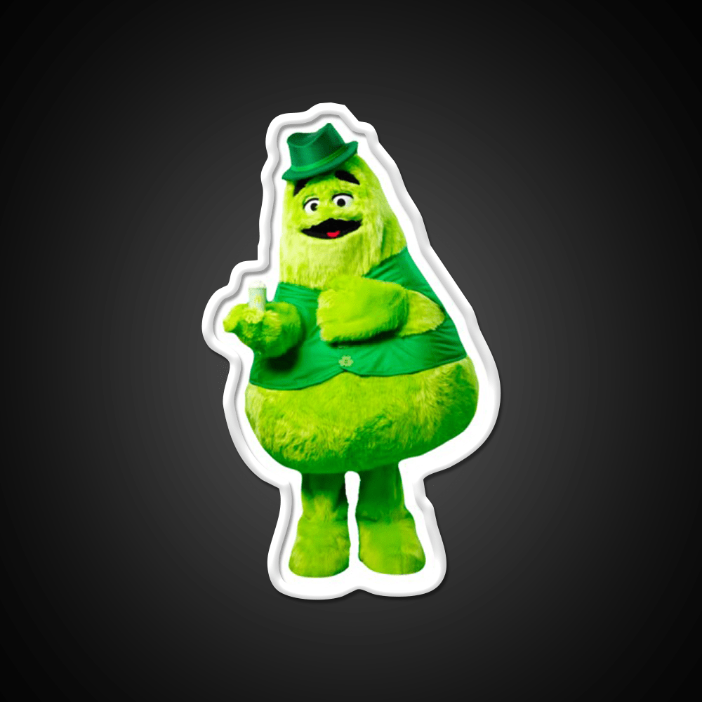 Uncle Ogrimacey Irish Grimace Fast Food Led Neon Sign For Burger Place Rgb Color - Shineneon