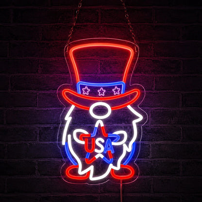 Uncle Sam USA LED Neon Sign high-converting product image