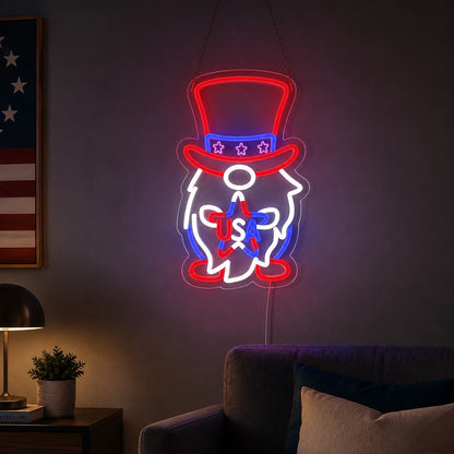 Uncle Sam USA LED Neon Sign color grid