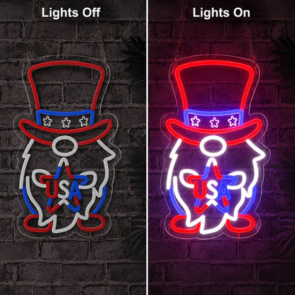 Uncle Sam USA LED Neon Sign main product image