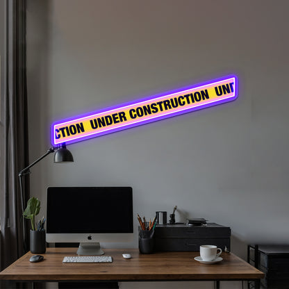 Under Construction Artwork Personalized Neon Signs | Shineneon