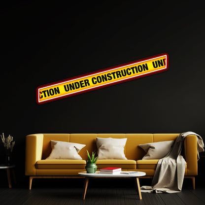 Under Construction Artwork Personalized Neon Signs | Shineneon