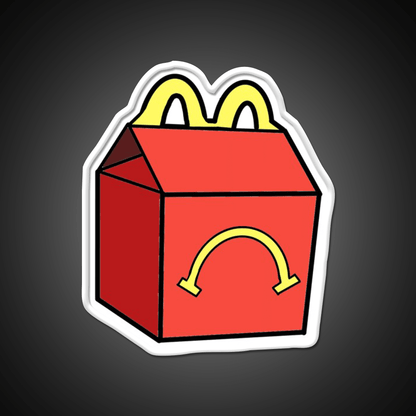 Unhappy Meal Box Fast Food Led Neon Sign For Burger Place Rgb Color - Shineneon