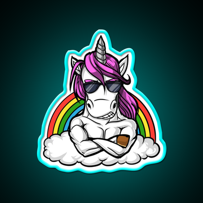 Unicorn Fitness Gym Fitness Led Neon Sign Rgb Color