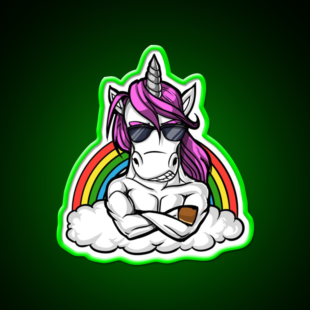 Unicorn Fitness Gym Fitness Led Neon Sign Rgb Color