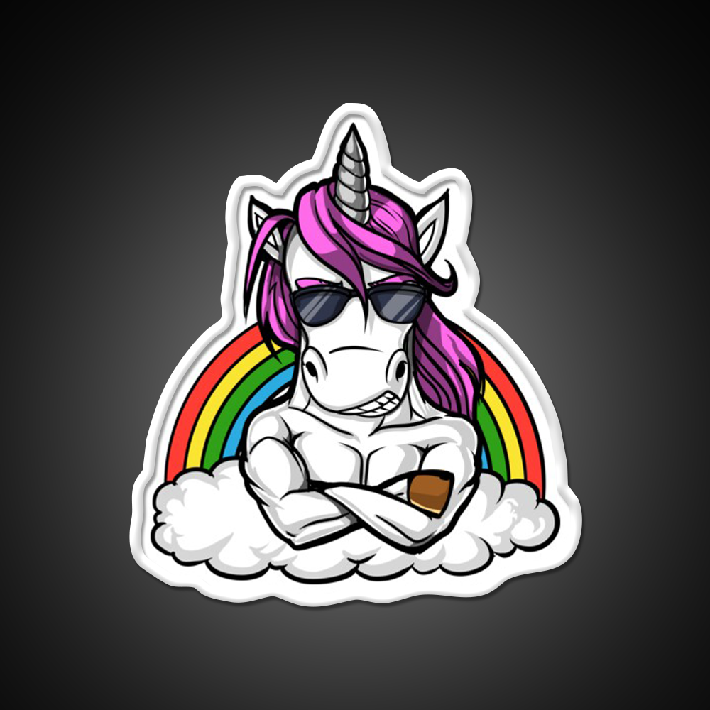 Unicorn Fitness Gym Fitness Led Neon Sign Rgb Color