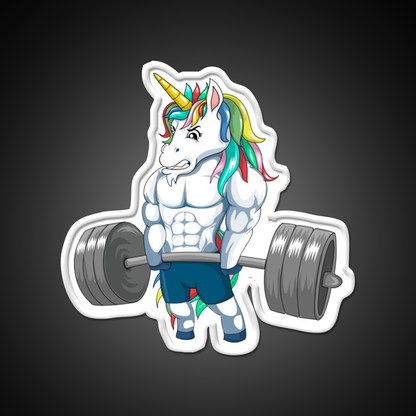 Unicorn Weightlifting Sign Deadlift Fitness Gym Sign Gym Fitness Led Neon Sign Rgb Color