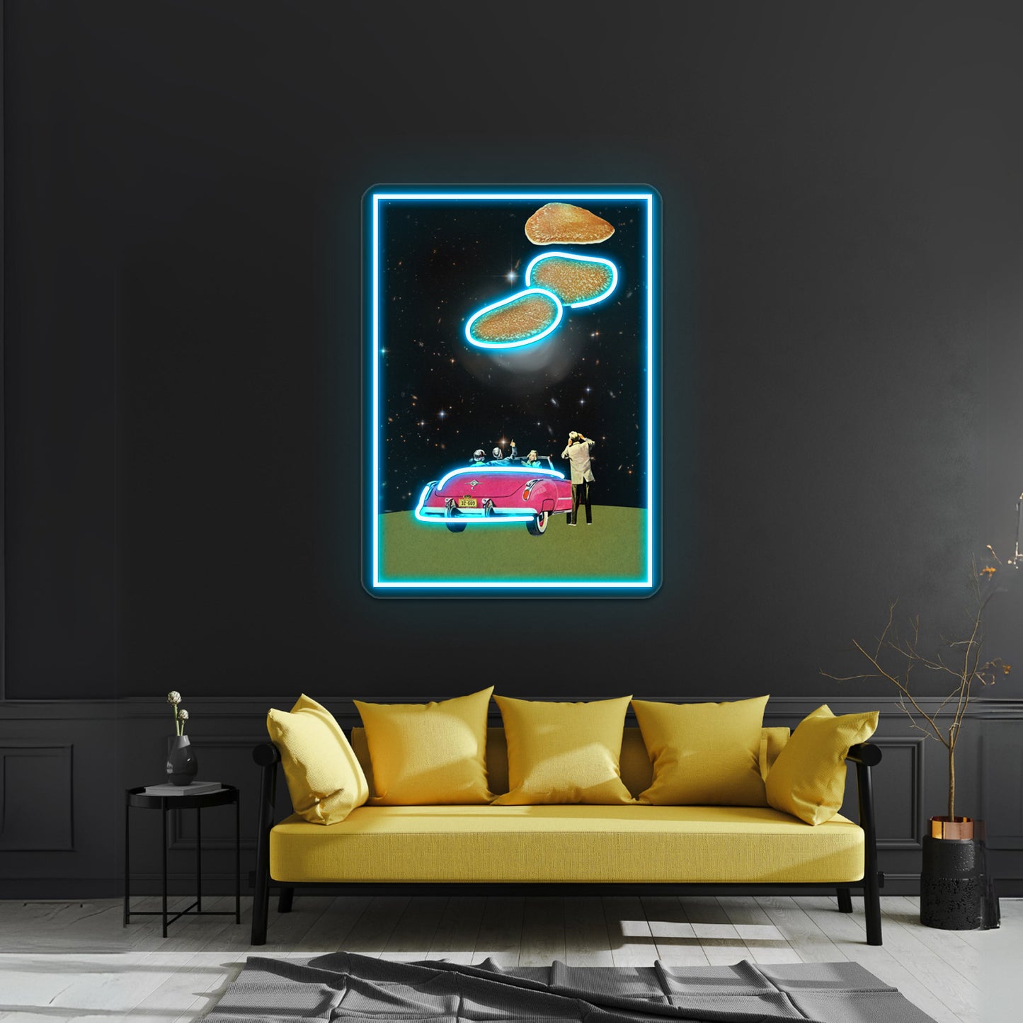 Unidentified Flying Object Artwork Personalized Neon Signs