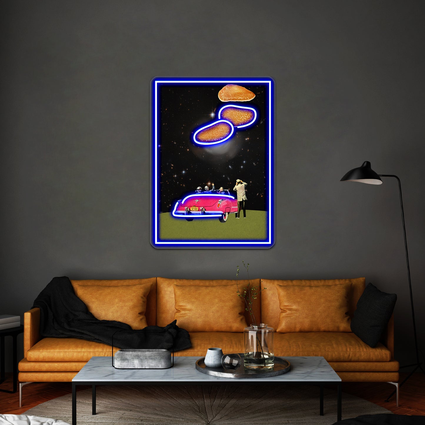 Unidentified Flying Object Artwork Personalized Neon Signs