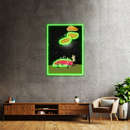 Unidentified Flying Object Artwork Personalized Neon Signs