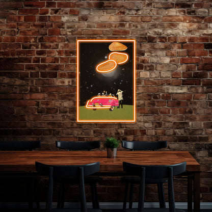 Unidentified Flying Object Artwork Personalized Neon Signs