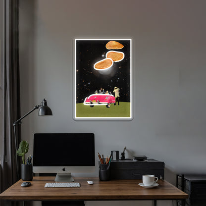 Unidentified Flying Object Artwork Personalized Neon Signs