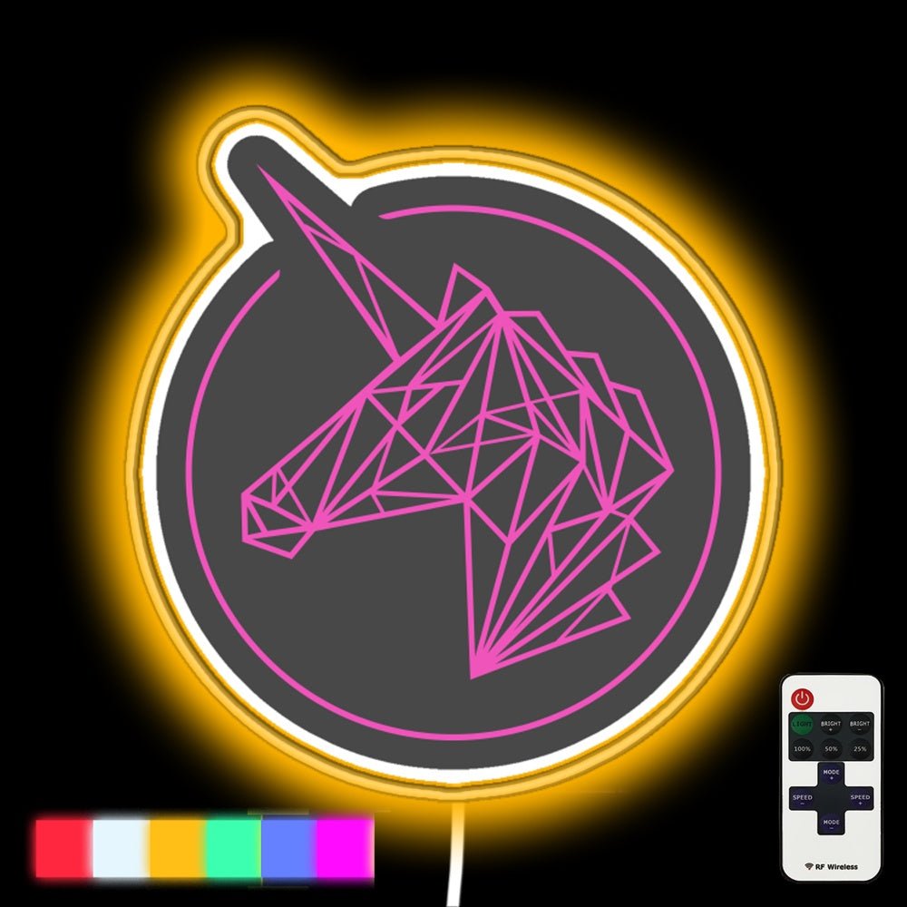 Uniswap Defi Exchange Swap Unicorn Led Neon Sign - Shineneon