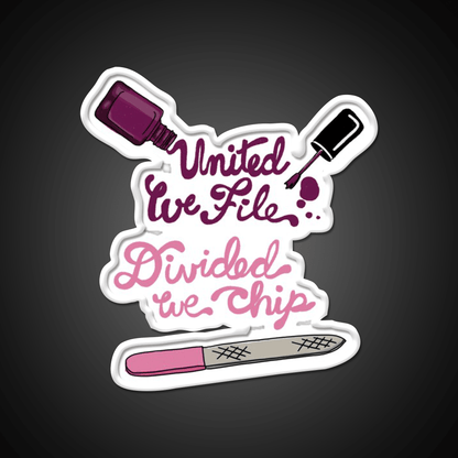 United We File Nail Salon Led Neon Sign Rgb Color - Shineneon
