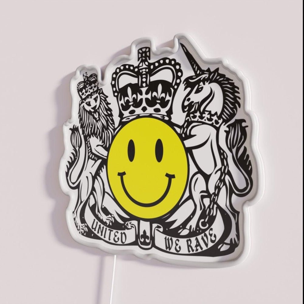 United We Rave Rgb Led Neon Sign - Shineneon