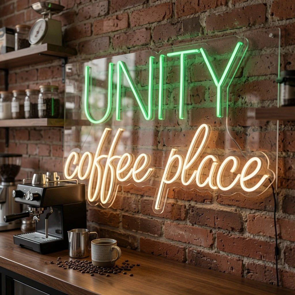 Univity Coffee Place LED Neon Sign - Shineneon