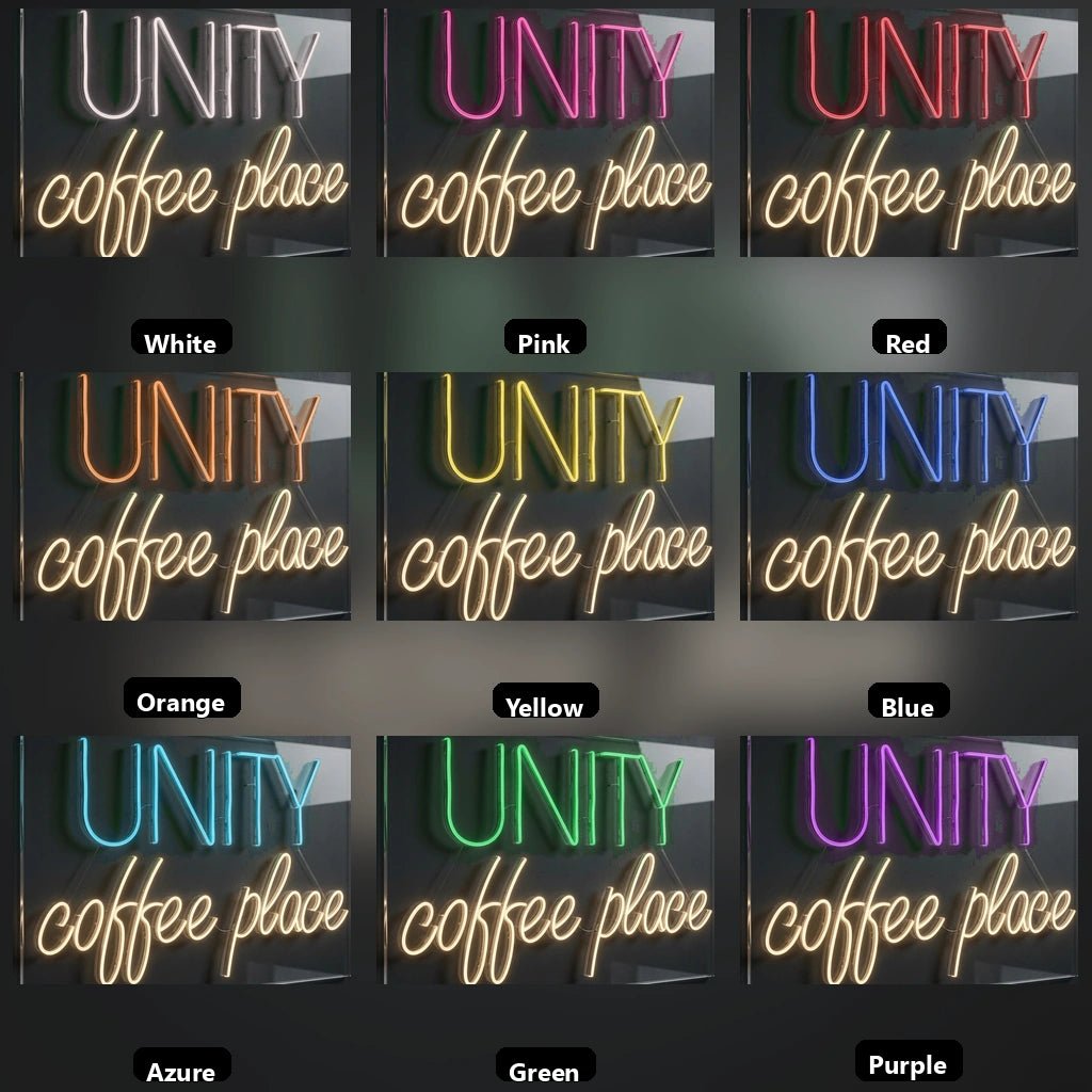 Univity Coffee Place LED Neon Sign - Shineneon