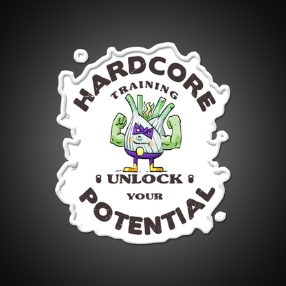 Unlock Your Potential Double Bicep Gym Fitness Led Neon Sign Rgb Color