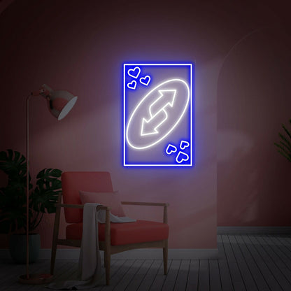 Uno Flip Led Neon Sign Indoor Game Wall Decor | Shineneon