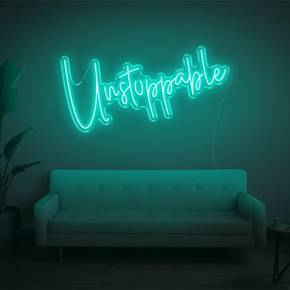 Unstoppable Bright Yellow Led Neon Sign For Modern Home Studio Decor | Shineneon
