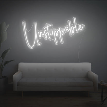 Unstoppable Bright Yellow Led Neon Sign For Modern Home Studio Decor | Shineneon