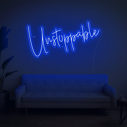 Unstoppable Bright Yellow Led Neon Sign For Modern Home Studio Decor | Shineneon