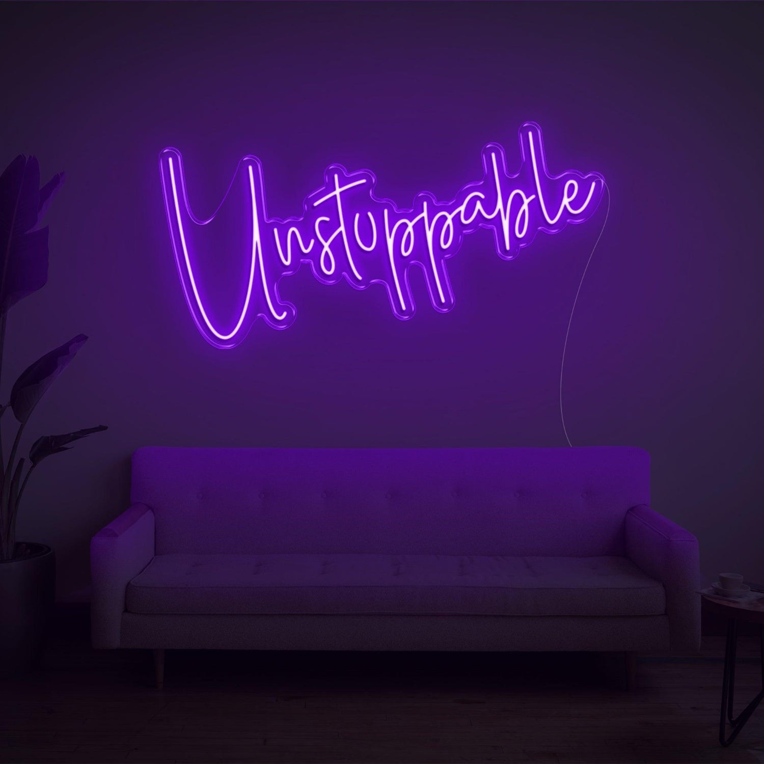 Unstoppable Bright Yellow Led Neon Sign For Modern Home Studio Decor | Shineneon