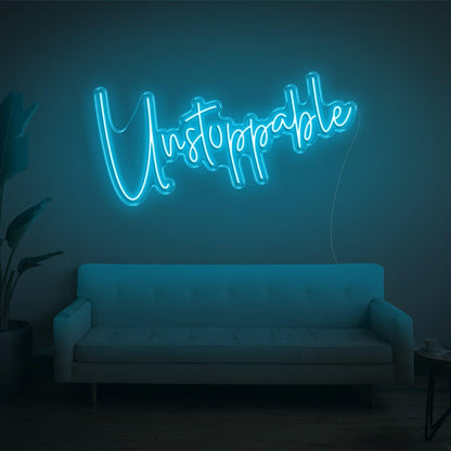 Unstoppable Bright Yellow Led Neon Sign For Modern Home Studio Decor | Shineneon