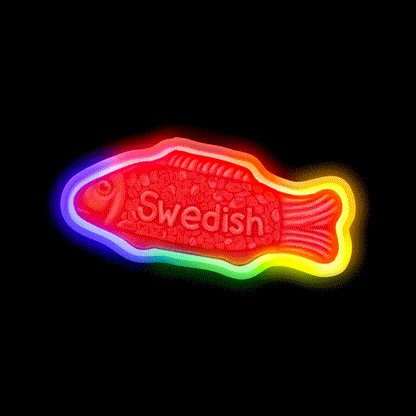 Untitled Snack Food Led Neon Sign Rgb Color - LED neon sign close-up detail
