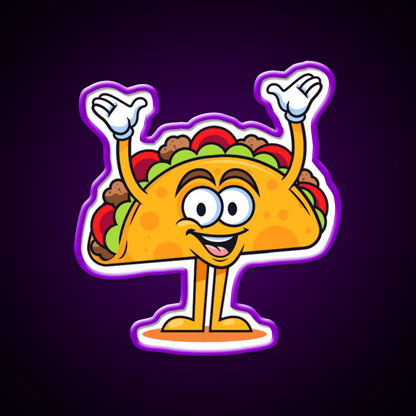 Up Taco Led Neon Sign Mexican Food Sign Rgb Color - Shineneon