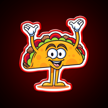 Up Taco Led Neon Sign Mexican Food Sign Rgb Color - Shineneon