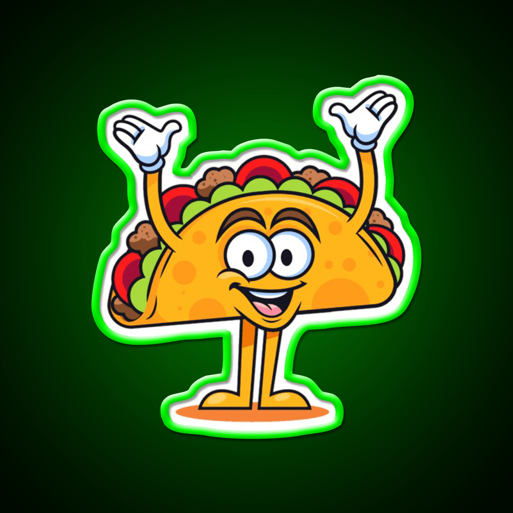 Up Taco Led Neon Sign Mexican Food Sign Rgb Color - Shineneon