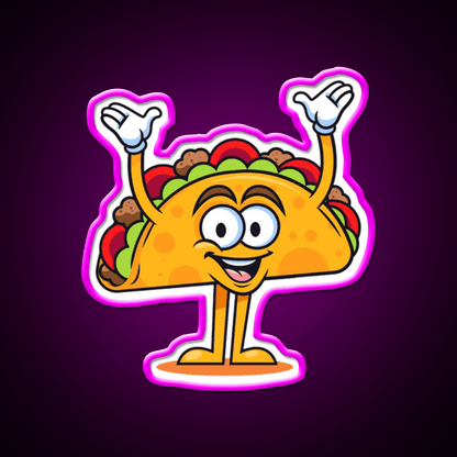 Up Taco Led Neon Sign Mexican Food Sign Rgb Color - Shineneon