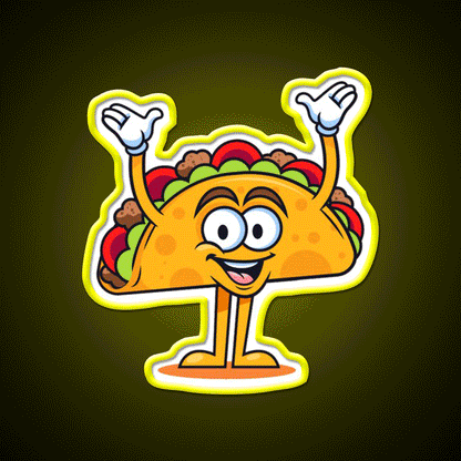 Up Taco Led Neon Sign Mexican Food Sign Rgb Color