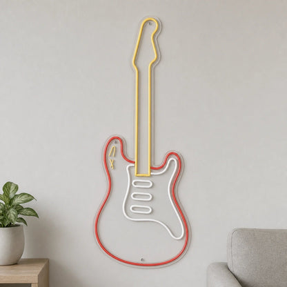 Upright Electric Guitar LED Neon Sign - Shineneon