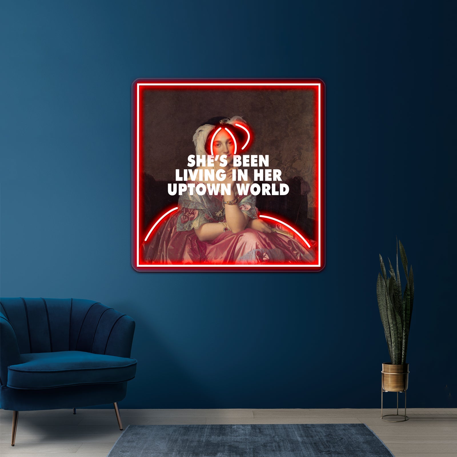 Uptown Baroness Artwork Personalized Neon Signs | Shineneon