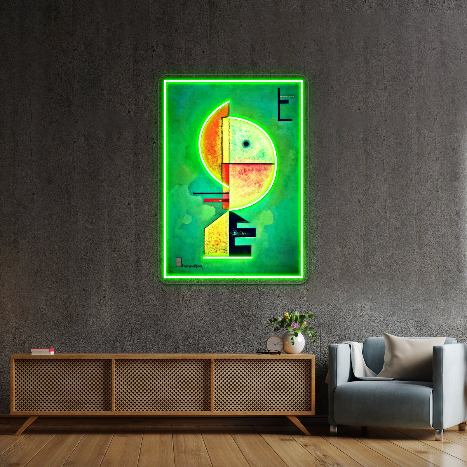 Upward By Vasily Kandinsky Kandinskys Abstract Art Wall Artwork Neon Signs | Shineneon