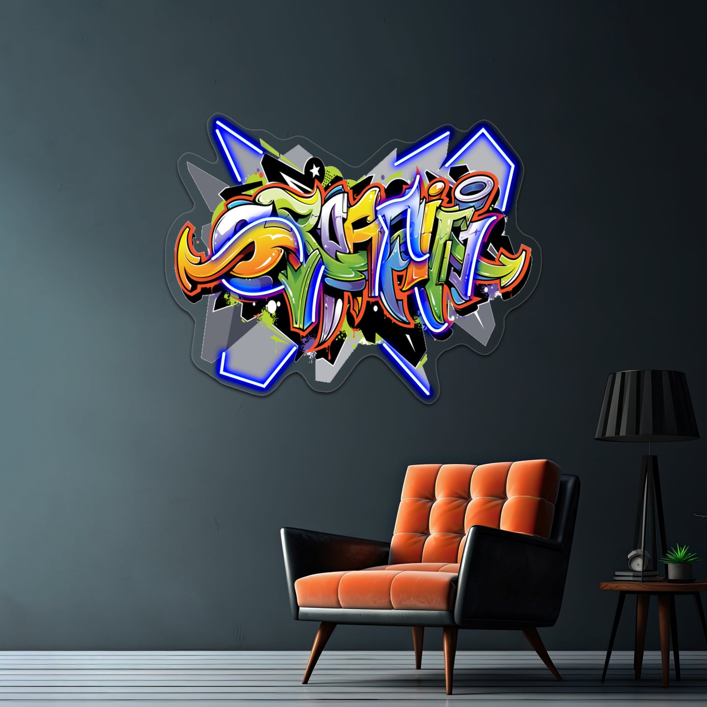 Urban Art Graffiti Tshirt Design Wall Artwork Neon Signs