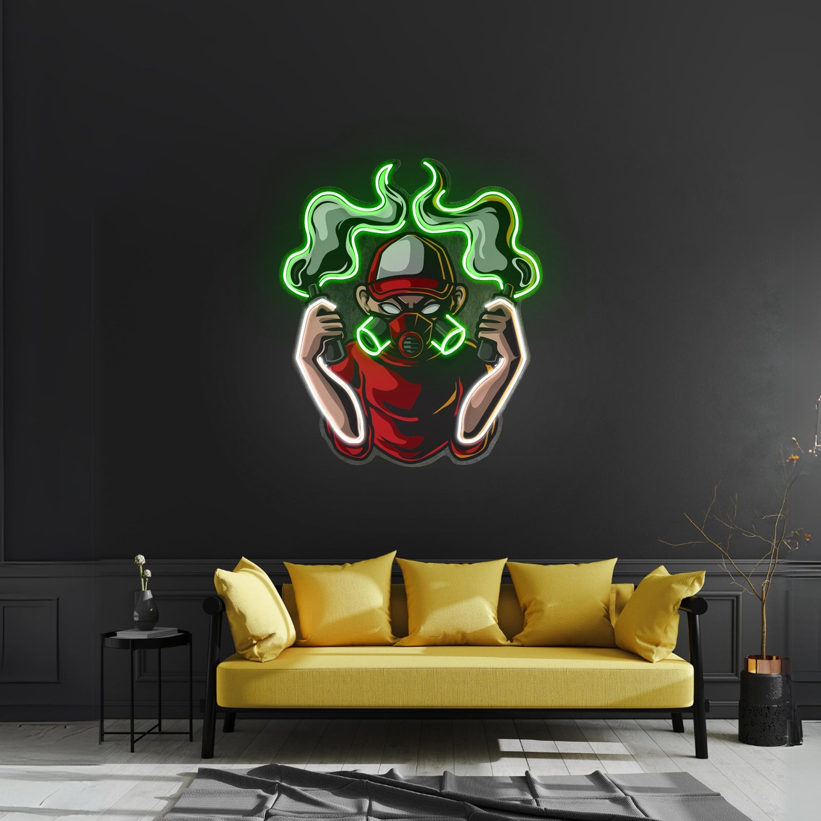 Urban Boy With A Gas Mask Led Neon Sign Light Custom Led Signs - Shineneon